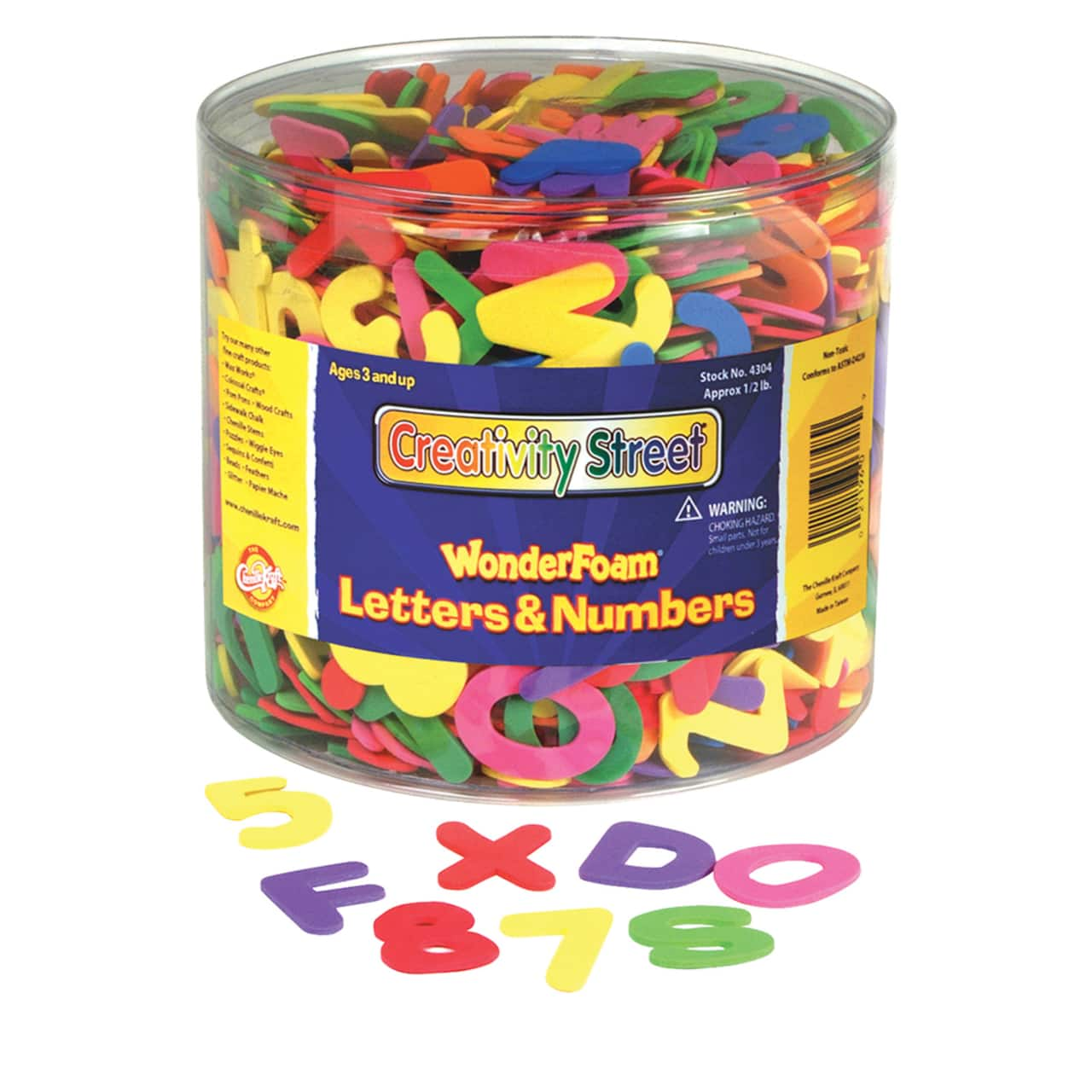 Creativity Street&#xAE; WonderFoam&#xAE; Shapes, Letters &#x26; Numbers Tub